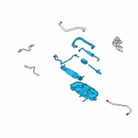 OEM Ford Mustang EGR Tube Adapter Diagram - 7R3Z-9D653-D