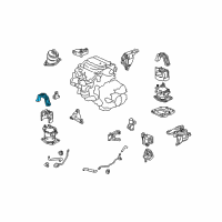 OEM 2009 Honda Accord Stopper, FR. Engine Mount Diagram - 50835-TE1-A51