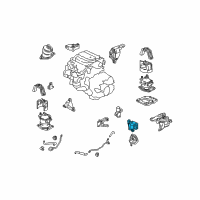 OEM 2010 Honda Accord Bracket, Transmission Mounting (Lower) Diagram - 50650-TA1-A01