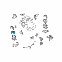 OEM 2012 Honda Accord Insulator, FR. Engine Mount Heat Diagram - 50839-TE1-A51