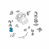 OEM Acura TSX Rubber Assembly, Front Engine Mounting Diagram - 50830-TP1-A01