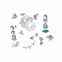 OEM Acura Bracket, Engine Mounting Base (Upper) Diagram - 50685-TP1-A00