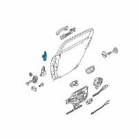 OEM 2007 Kia Amanti Hinge Assembly-Rear Door Upper Diagram - 794203F000