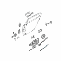 OEM 2005 Kia Amanti Rod Assembly-Rear Door SAFET Diagram - 814913F000