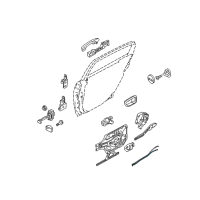 OEM Kia Amanti Rod-Rear Door Inside Handle Diagram - 814713F000