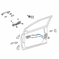 OEM 2022 Toyota Prius Prime Lock Cable Diagram - 69750-47070
