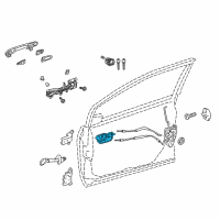 OEM Toyota Prius AWD-e Handle, Inside Diagram - 69205-47070-C0