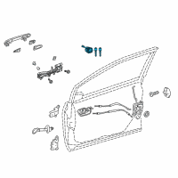 OEM 2021 Toyota Prius AWD-e Cylinder & Keys Diagram - 69005-47230