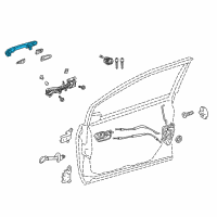 OEM 2019 Toyota Prius Handle, Outside Diagram - 69210-47051-B1