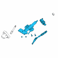 OEM 2008 Ford Focus Column Assembly Diagram - 9S4Z-3C529-E