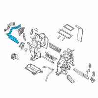 OEM Kia Rio Heater Core Assembly Diagram - 971381W000