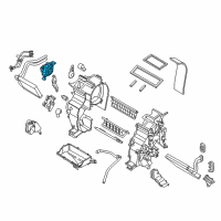 OEM Kia Rio Mode Actuator Motor Assembly Diagram - 971541W000
