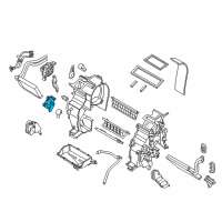 OEM Kia Rio Temperature Actuator Diagram - 971591W000