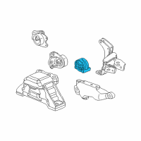 OEM 2003 Saturn Vue Rear Transmission Mount Diagram - 22716366