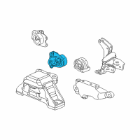 OEM Saturn Vue Front Transmission Mount Diagram - 22716367