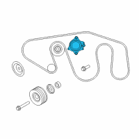 OEM 2013 Infiniti QX56 TENSIONER Assembly Auto Diagram - 11955-1LA0B