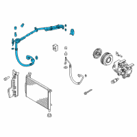 OEM Kia Optima Suction & Liquid Tube Assembly Diagram - 97775D5100