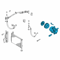 OEM 2016 Kia Optima Reman Compressor Diagram - 97701C3000RU