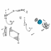 OEM 2019 Kia Optima Pulley Assembly-Air Conditioner Compressor Diagram - 97643C3000