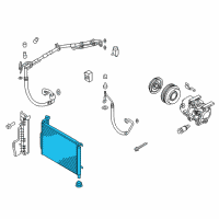 OEM Kia Optima Condenser Assembly-Cooler Diagram - 97606C1101