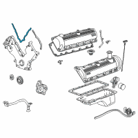 OEM Ford Mustang Front Cover Gasket Diagram - XL1Z-6020-BA