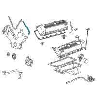 OEM 2005 Lincoln Navigator Front Cover Gasket Diagram - XL1Z-6020-AA