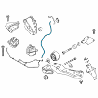 OEM 2017 BMW X3 Vacuum Hose Red Diagram - 11-65-7-796-857