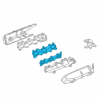 OEM 1996 Acura RL Gasket, Exhaust Manifold (Nippon Leakless) Diagram - 18115-PY3-003