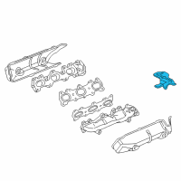 OEM 1997 Acura RL Cover B, Driver Side Exhaust Manifold Diagram - 18131-PY3-000