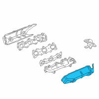 OEM Acura Legend Cover, Driver Side Exhaust. Manifold Diagram - 18130-P5A-000