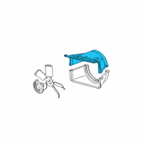 OEM GMC C1500 Suburban Shroud-Radiator Fan Upper Diagram - 15739588