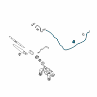 OEM 2015 Hyundai Tucson Hose Assembly-Rear Washer Diagram - 98950-2S010