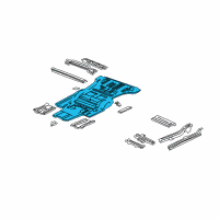 OEM 2004 Honda Pilot Panel, Floor Diagram - 65111-S9V-305ZZ