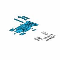 OEM Honda Panel Sub, Floor Diagram - 65200-S9V-305ZZ