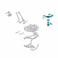 OEM 2004 Chevrolet Malibu Fuel Pump Cycle Control Module Assembly Diagram - 10374394