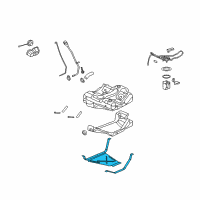 OEM 2008 Chevrolet Malibu Strap Kit-Fuel Tank Diagram - 22706426