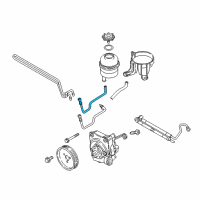 OEM BMW Z4 Radiator Return Line Diagram - 32-41-6-796-363