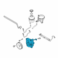 OEM BMW Z4 Power Steering Pump Diagram - 32-41-7-837-884