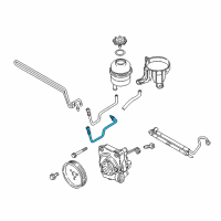 OEM BMW Z4 Return Pipe Diagram - 32-41-6-796-362