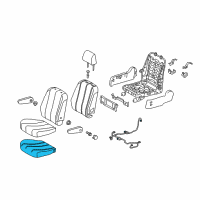 OEM 2014 Toyota Sienna Seat Cushion Pad Diagram - 79135-45010