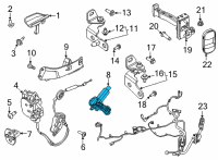 OEM Ford Mustang Mach-E ACTUATOR ASY Diagram - LJ8Z-14B351-D