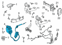 OEM 2021 Ford Mustang Mach-E LATCH Diagram - LJ8Z-58219A64-G