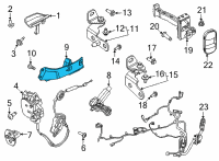 OEM 2022 Ford Mustang Mach-E HANDLE ASY - DOOR - INNER Diagram - LJ8Z-5822601-A