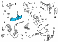 OEM Ford Mustang Mach-E HANDLE ASY - DOOR - INNER Diagram - LJ8Z-5822601-A