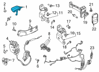 OEM Ford Mustang Mach-E HANDLE ASY - DOOR - OUTER Diagram - LJ8Z-5822404-AE