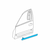 OEM 1998 Oldsmobile Cutlass Molding Diagram - 22594614