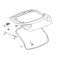 OEM Chevrolet Cruze Hinge Diagram - 39033176