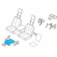 OEM 2007 Dodge Ram 2500 Lid-Center Console Storage Diagram - 1FR771D5AA