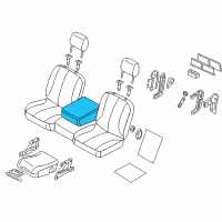 OEM 2008 Dodge Ram 2500 Lid-Armrest Bin Diagram - 1FR761D5AA