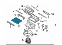 OEM Hyundai Ioniq Cabin Air Filter Diagram - 97133-G2000